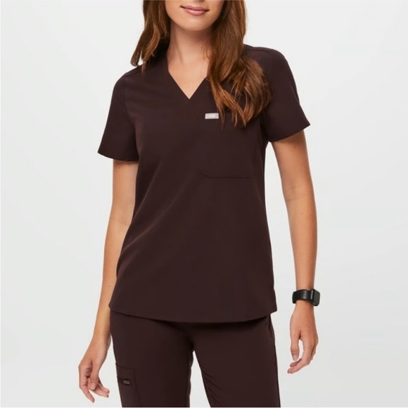 Figs Women’s Espresso Catarina - One-Pocket Scrub Top™ - Small - Picture 1 of 5